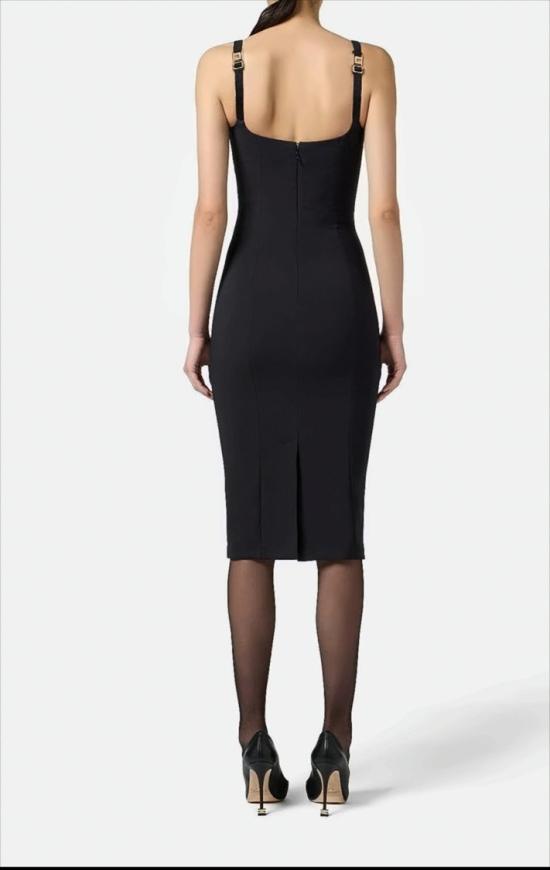 25FW 엘리자베타프랜치 미디 원피스 AB83557E2 110 Black - ELISABETTA FRANCHI