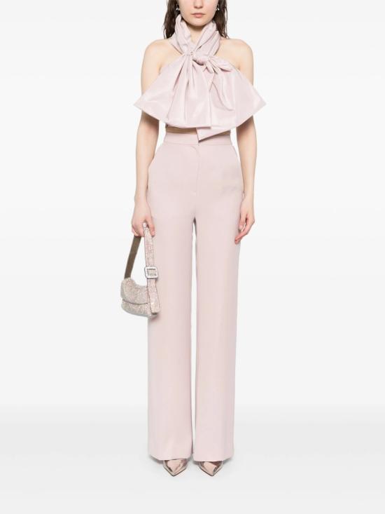  사이드 코베이시 점프수트 스트랩리스 드레이프 리본 세트