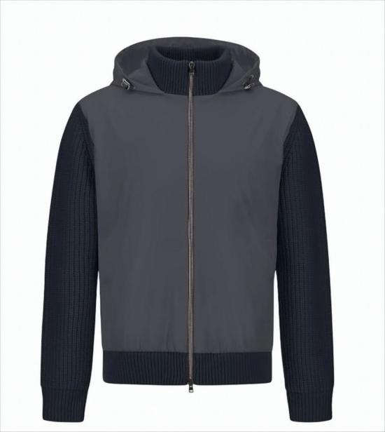 25FW 에르노 콘 카디드 울 G.5 & 포넨테 트래블 나일론 리조트 카디건 MC00048UR 70146 9200 Grey