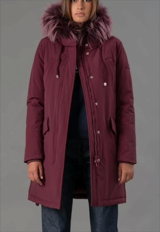25FW Rihunik 코트 RIW280J FUR F0120 098 Burgundy - OTHER BRANDS