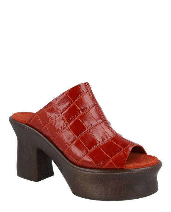  살바토레 페라가모 뮬/슬리퍼 01E077 758219 1C 20048 6 Orange - SALVATORE FERRAGAMO