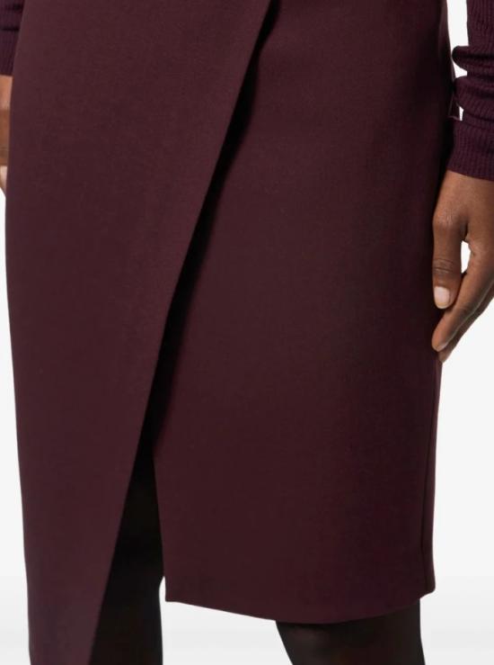 25FW 엘리자베타프랜치 미디 스커트 GO13556E2 EA4 Burgundy - ELISABETTA FRANCHI