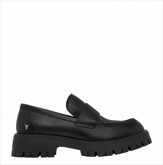 25FW 윈드솔 스미스 플랫 슈즈 WSSTRICKS BLK BLK Black