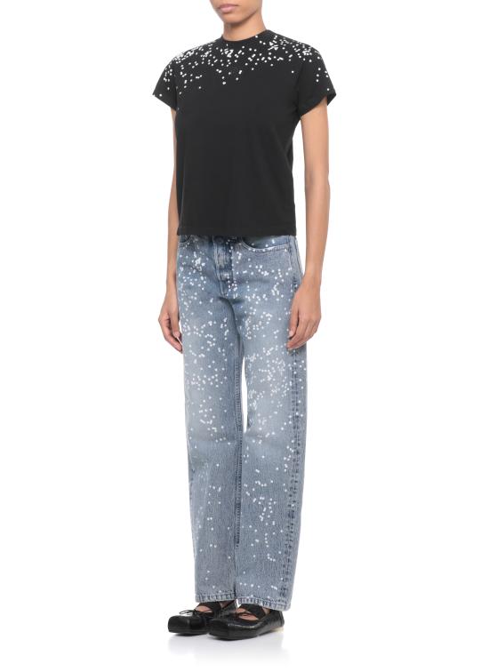 25FW MM6 메종마르지엘라 반팔 티셔츠 S62GD0209 M20048900 Black - MM6 MAISON MARGIELA