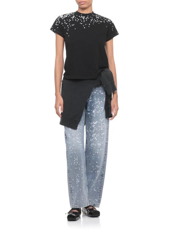 25FW MM6 메종마르지엘라 반팔 티셔츠 S62GD0209 M20048900 Black - MM6 MAISON MARGIELA