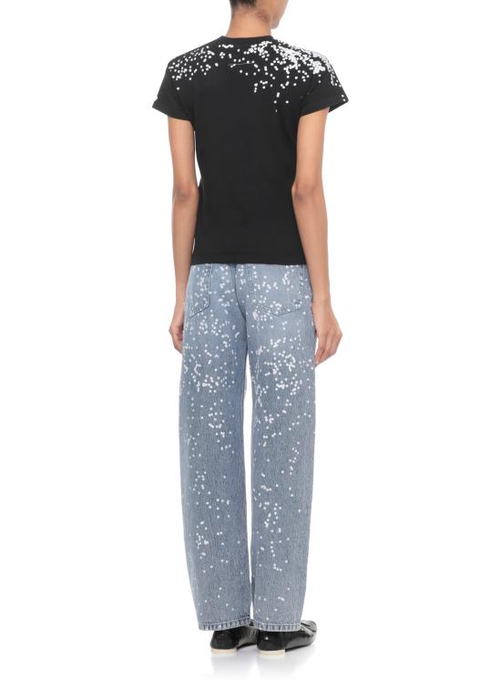 25FW MM6 메종마르지엘라 반팔 티셔츠 S62GD0209 M20048900 Black - MM6 MAISON MARGIELA