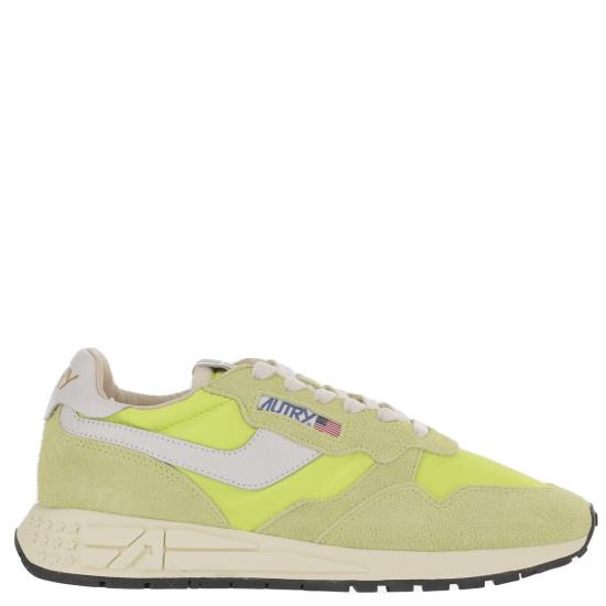 26SS 오트리 릴윈드 로우 나일론 스웨이드 스니커즈 WWLMNC33NYLONCRACKWHTEVPROSE Yellow
