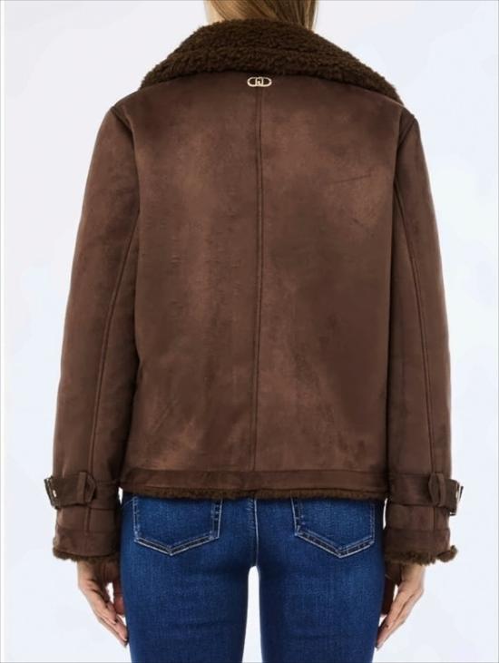 25FW 리우조 코트 MF5334E0911 90915 Brown - LIU JO