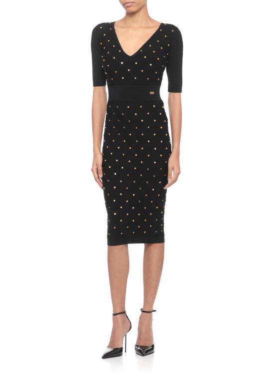 25FW 엘리자베타프랜치 미디 원피스 AM26S57E2 110 Black - ELISABETTA FRANCHI