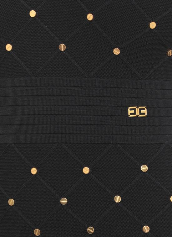 25FW 엘리자베타프랜치 미디 원피스 AM26S57E2 110 Black - ELISABETTA FRANCHI