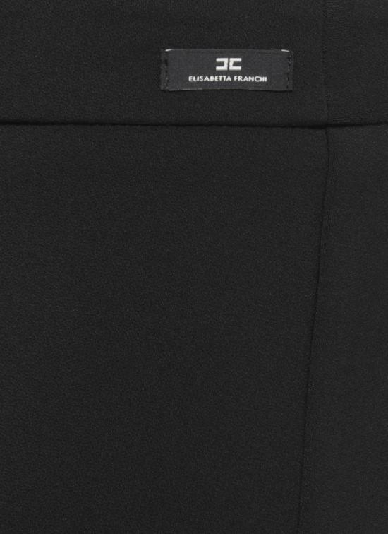 25FW 엘리자베타프랜치 스트레이트 팬츠 PA13357E2 110 Black - ELISABETTA FRANCHI