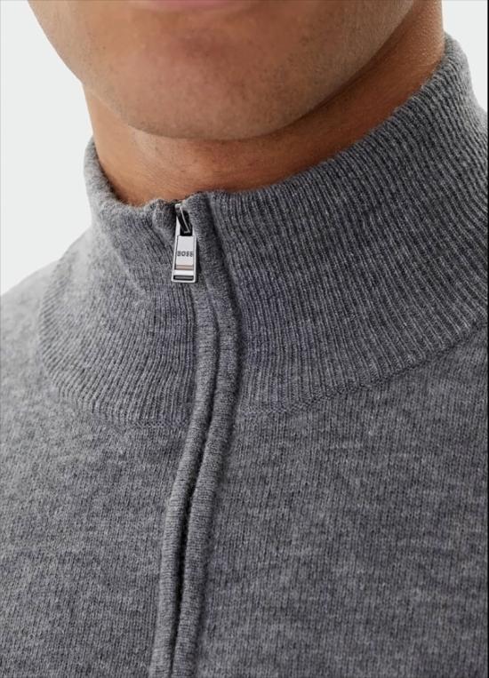 25FW 보스 집업 니트 50549984 H HEMARLO 030 Grey - BOSS