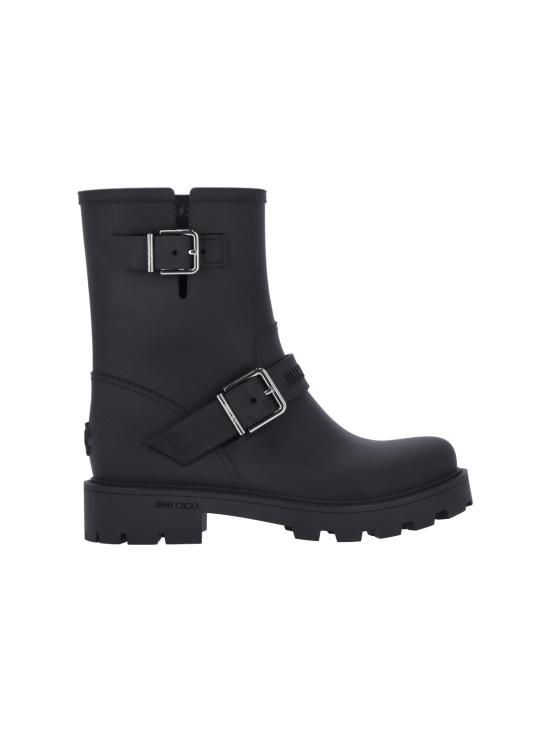26SS 지미추 부츠 BIKER RAIN TPY BLACK Black