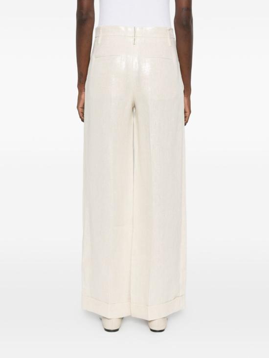 26SS 브루넬로 쿠치넬리 스트레이트 팬츠 ML596P8492 C729 White - BRUNELLO CUCINELLI