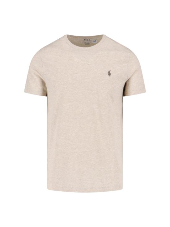26SS 폴로 랄프로렌 포니로고 자수 반팔 티셔츠 710 671438 203 Brown