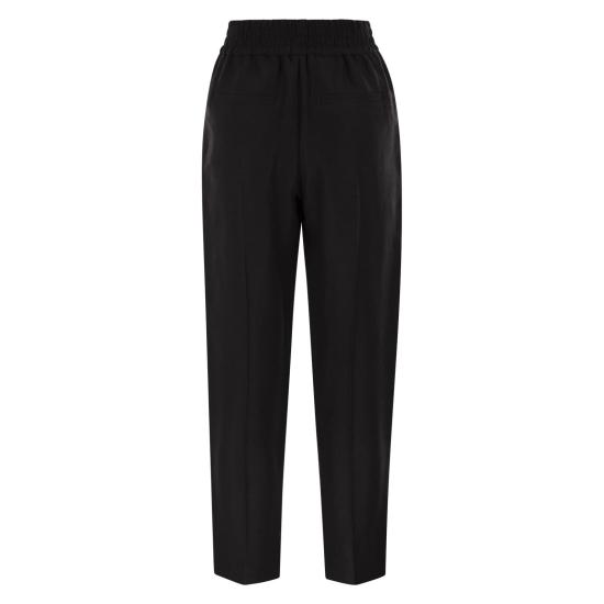 26SS 브루넬로 쿠치넬리 스트레이트 팬츠 MH126P7197 BLACK - BRUNELLO CUCINELLI