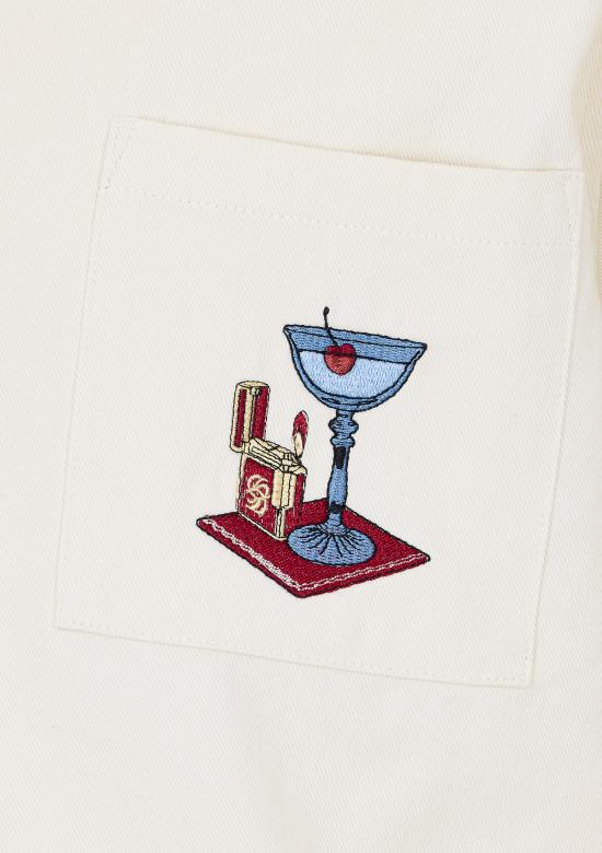 26SS 드롤드무슈 반팔 셔츠 SH227 CO215OW White - DROLE DE MONSIEUR