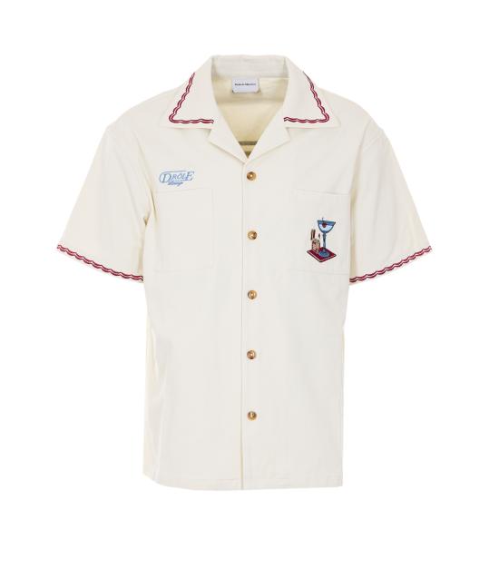 26SS 드롤드무슈 반팔 셔츠 SH227 CO215OW White