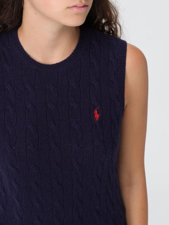 25FW 폴로 랄프로렌 베스트 211972134001 BLUE DOM - POLO RALPH LAUREN