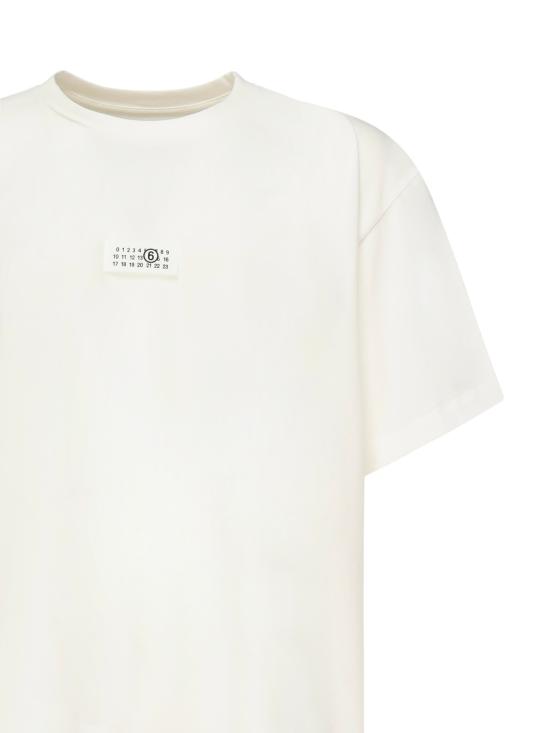 25FW MM6 메종마르지엘라 반팔 티셔츠 SH0GC0032 S24312101 Beige - MM6 MAISON MARGIELA