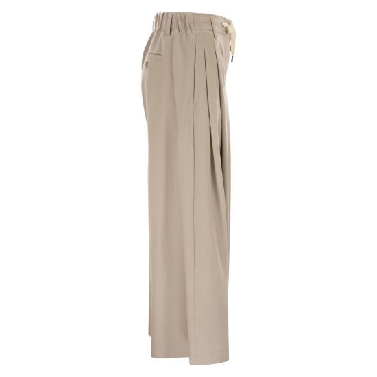 26SS 브루넬로 쿠치넬리 스트레이트 팬츠 ML946EL199 BEIGE - BRUNELLO CUCINELLI