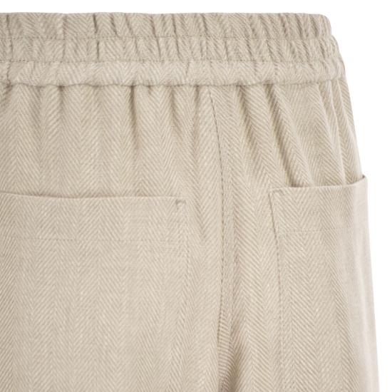 26SS 브루넬로 쿠치넬리 스트레이트 팬츠 MH528P9131 LIGHT BEIGE - BRUNELLO CUCINELLI