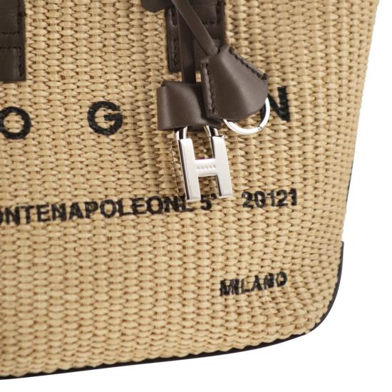 26SS 호간 토트백 KBW01TA5100UYI BROWN BEIGE - HOGAN