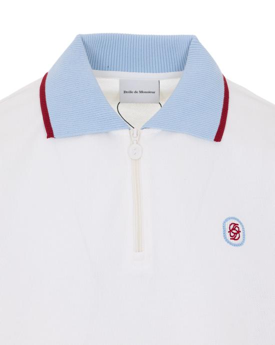 26SS 드롤드무슈 폴로 티셔츠 PL163 CO264OW White - DROLE DE MONSIEUR