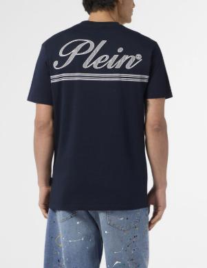 26SS 필립 플레인 반팔 티셔츠 MTK8880 PJY002N 24 Blue - PHILIPP PLEIN