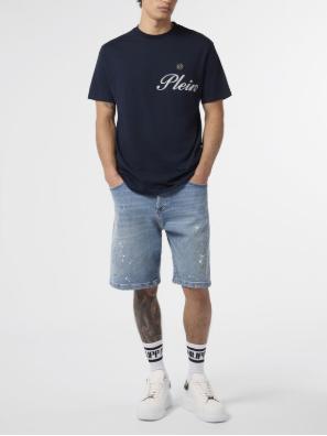 26SS 필립 플레인 반팔 티셔츠 MTK8880 PJY002N 24 Blue - PHILIPP PLEIN