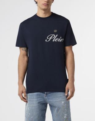 26SS 필립 플레인 반팔 티셔츠 MTK8880 PJY002N 24 Blue - PHILIPP PLEIN