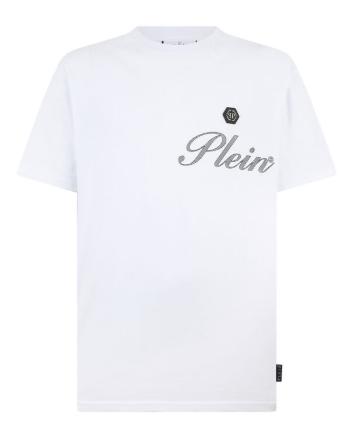 26SS 필립 플레인 반팔 티셔츠 MTK8880 PJY002N 01 White