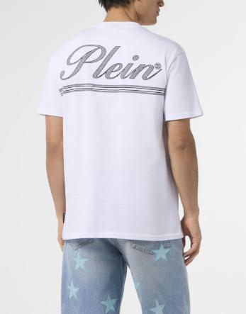 26SS 필립 플레인 반팔 티셔츠 MTK8880 PJY002N 01 White - PHILIPP PLEIN