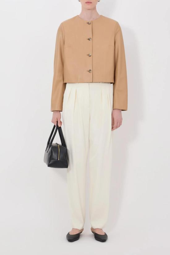  루루 드 세종 자켓 Loulou De Saison Raho 가죽  시에나 - LOULOU DE SAISON