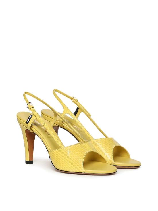 25FW 미우미우 샌들 5X547E0XPF0010 Yellow - MIU MIU