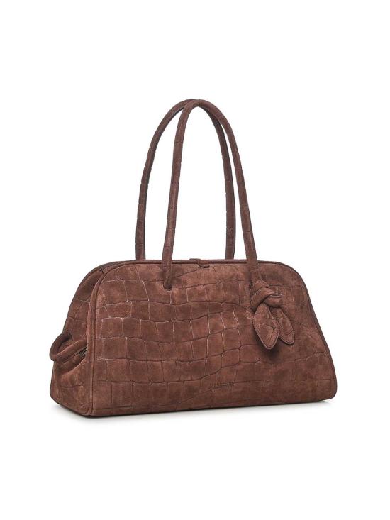 26SS 자크뮈스 투리스모 소프트 볼링 백 25EBAU00417AC07A09880 Dark Brown - JACQUEMUS
