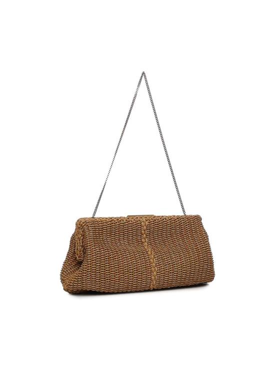 25FW 생로랑 클러치/파우치 8078222M80W2033 Brown - SAINT LAURENT