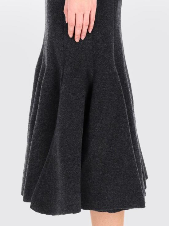 25FW 보테가베네타 미디 스커트 833850V33N0 1370 Grey - BOTTEGA VENETA