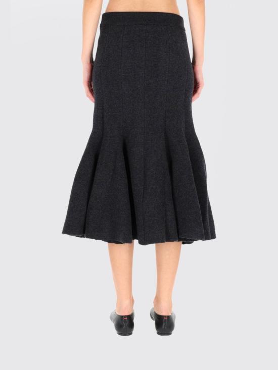 25FW 보테가베네타 미디 스커트 833850V33N0 1370 Grey - BOTTEGA VENETA