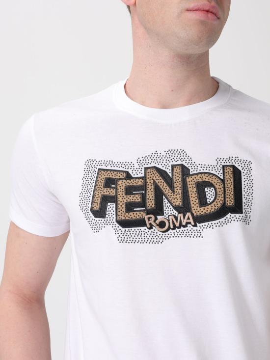 26SS 펜디 반팔 티셔츠 FY1319AW0W F0QA0 White - FENDI