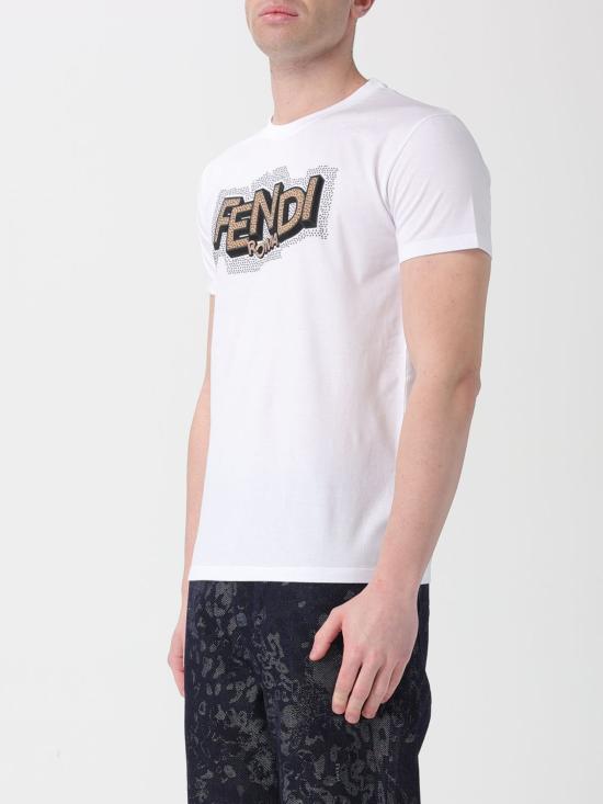 26SS 펜디 반팔 티셔츠 FY1319AW0W F0QA0 White - FENDI