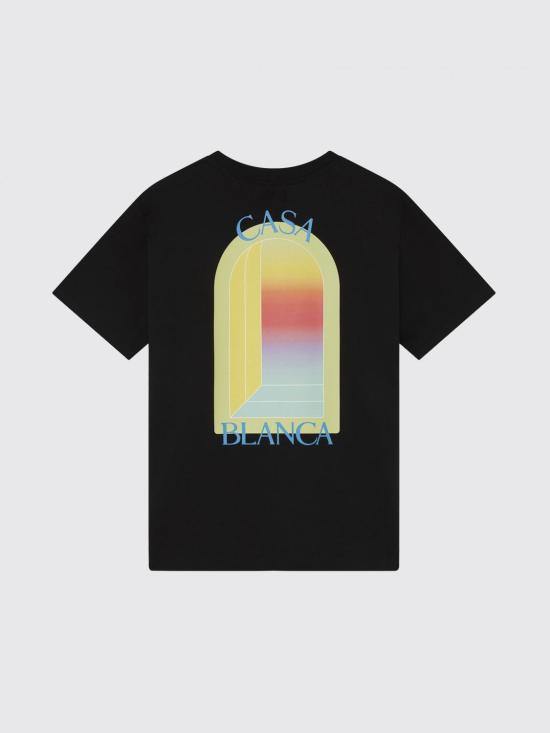 26SS 카사블랑카 반팔 티셔츠 MSP26JTS001 14 Black - CASABLANCA