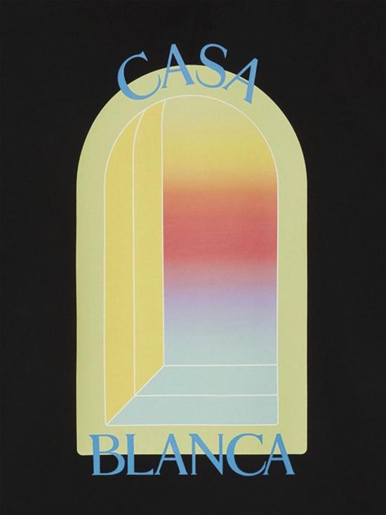 26SS 카사블랑카 반팔 티셔츠 MSP26JTS001 14 Black - CASABLANCA