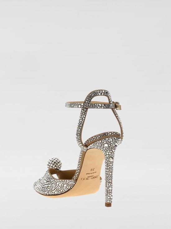 26SS 지미추 힐/펌프스 SACORA100PHZ NUDECRYSTAL Silver - JIMMY CHOO