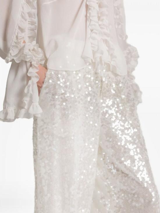 26SS 알베르타 페레티 스트레이트 팬츠 03241645 0003 Ivory - ALBERTA FERRETTI