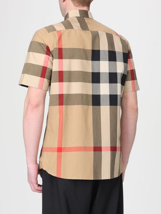 26SS 버버리 체크 코튼 셔츠 8079591 Beige - BURBERRY