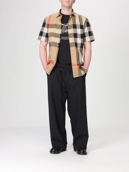 26SS 버버리 체크 코튼 셔츠 8079591 Beige - BURBERRY