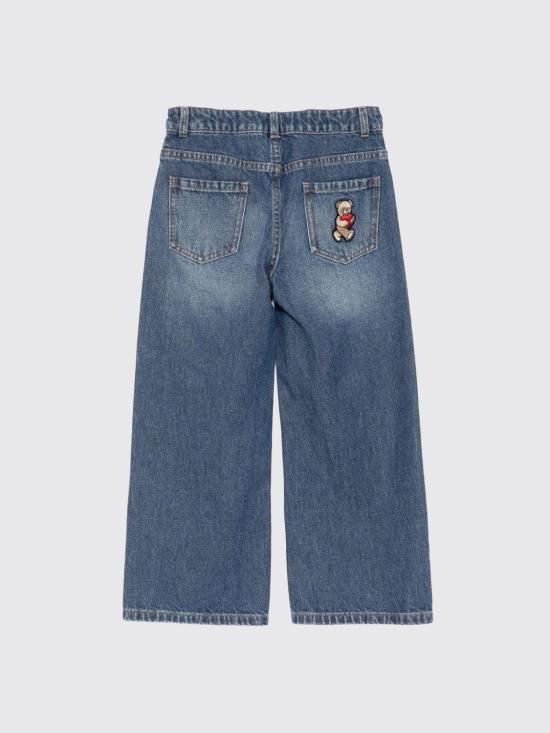 25FW [키즈] 모스키노 진 HDP06ML0E29 40244 Blue - MOSCHINO