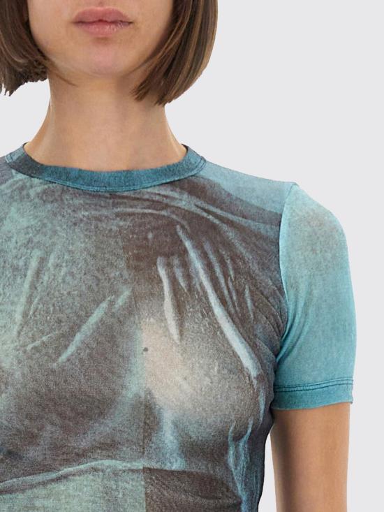 25FW 장 폴 고티에 반팔 티셔츠 TO313M004P 5557 Gnawed Blue - JEAN PAUL GAULTIER