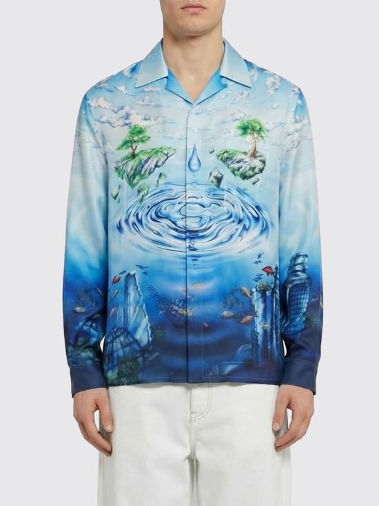 26SS 카사블랑카 긴팔 셔츠 MSP26SH006 01 Blue